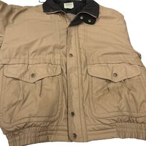 American Weekend Heavy Snow Jacket Large Beige Black Winter Coat